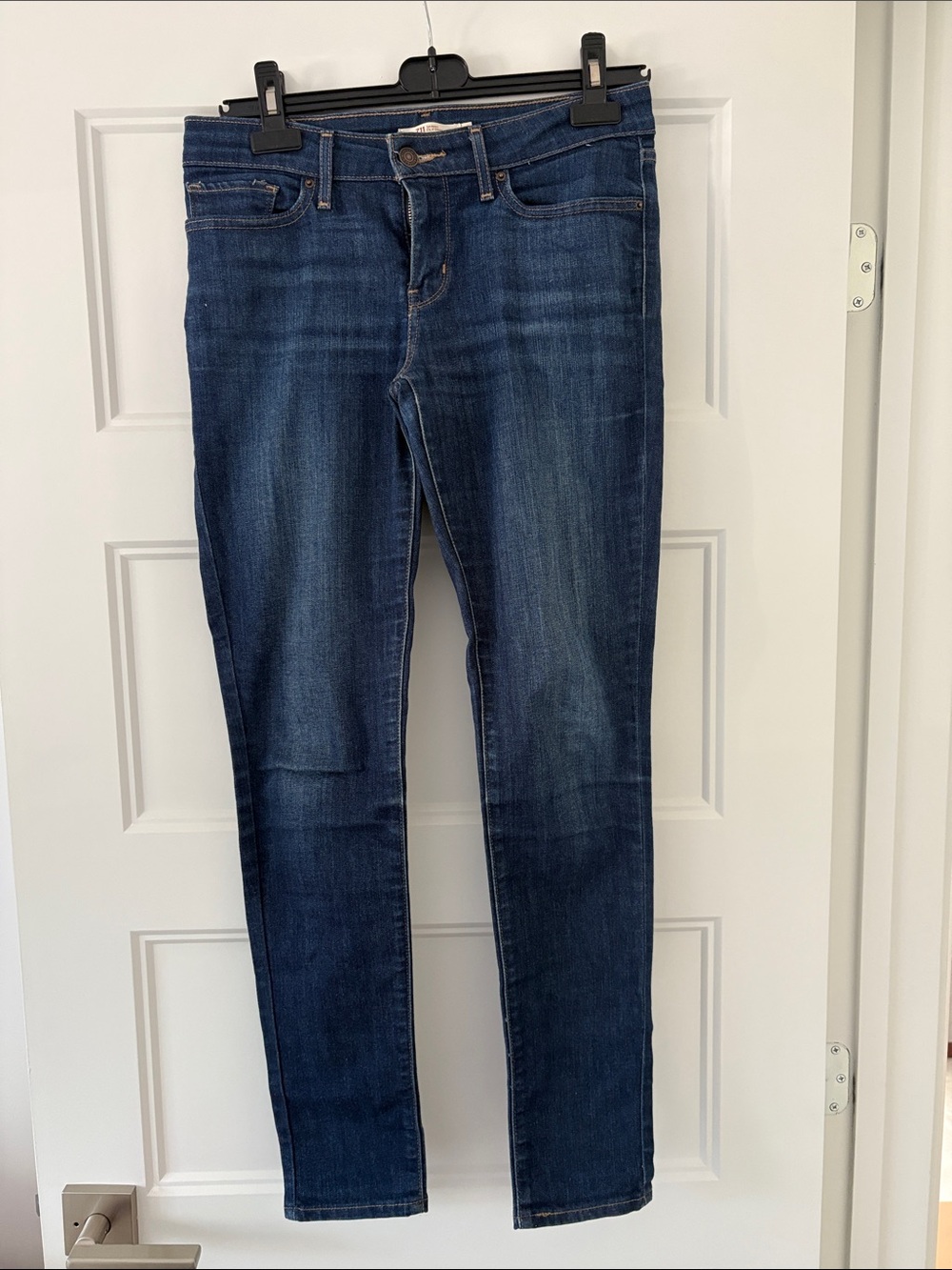 Levi's Indigo Skinny Jeans in Dark Blue Wash
